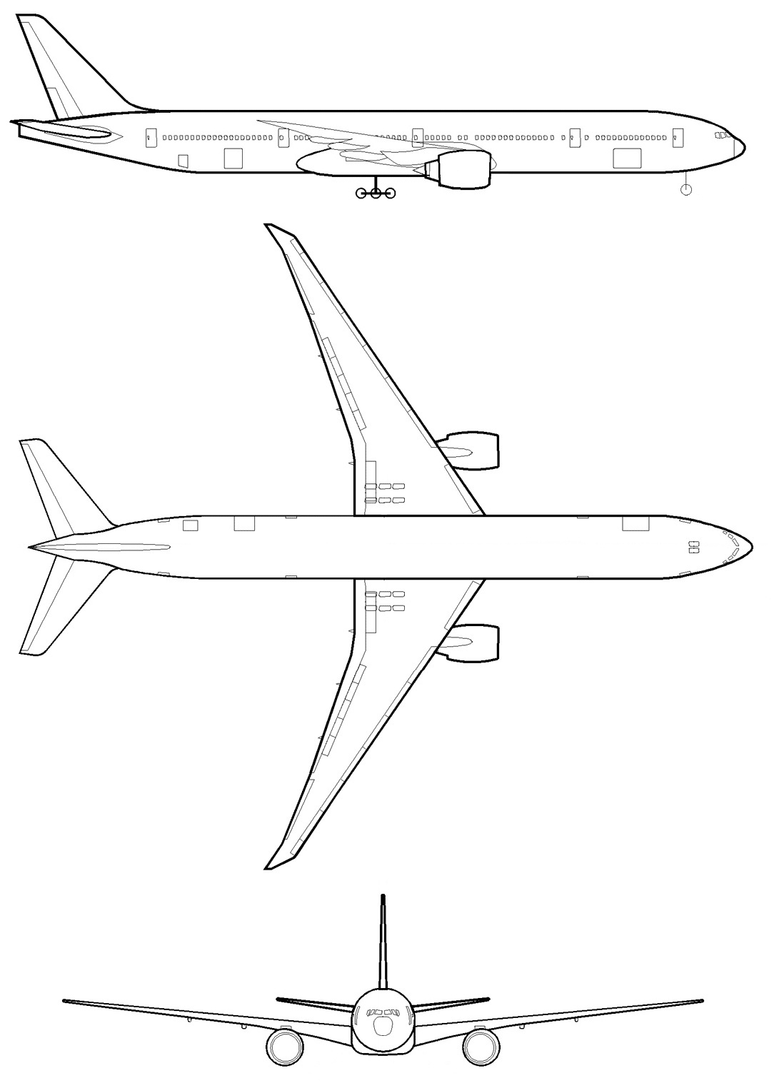 Как нарисовать боинг 767